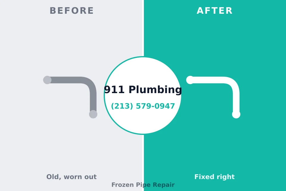 Before and after: plumbing repair Millport, AL